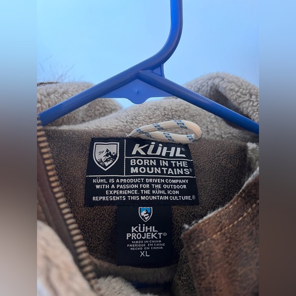 Kuhl Women’s Brown Faux Fur Hooded Projekt Jacket Size XL - Picture 2 of 4